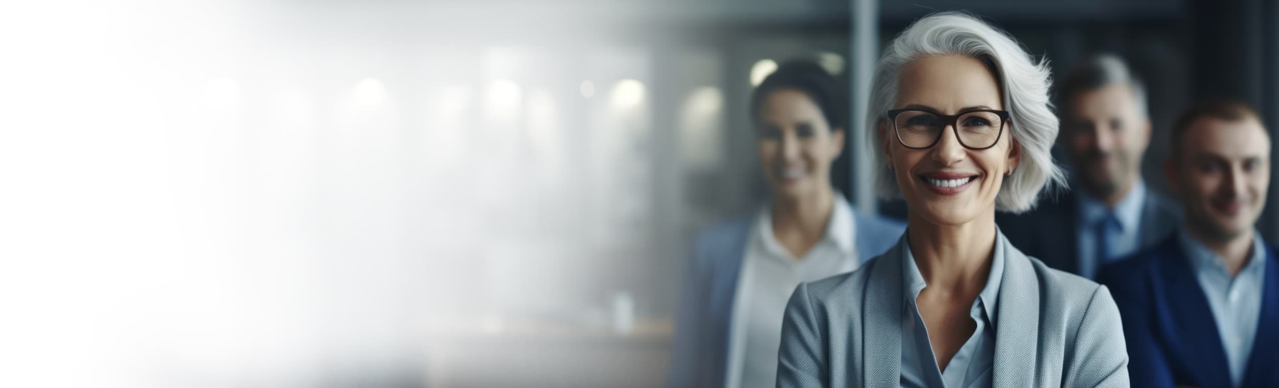 Front view of female executive